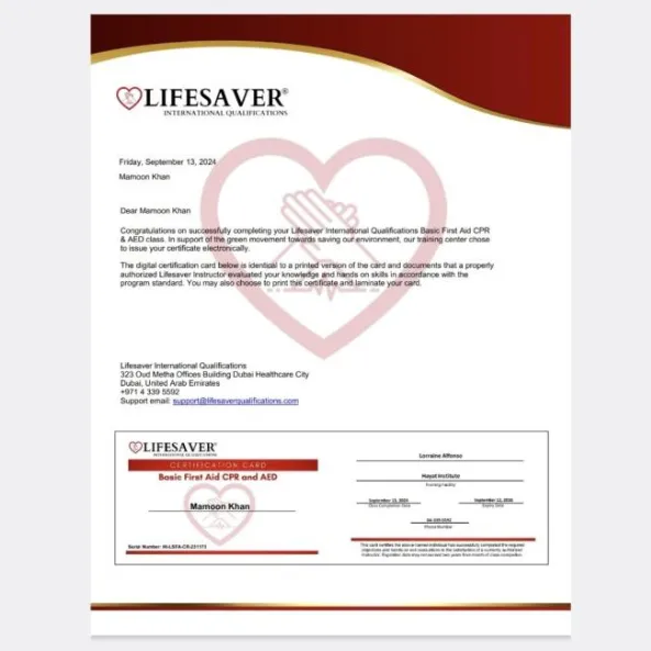 UAE light vehicle driving license — Mamoon Khan